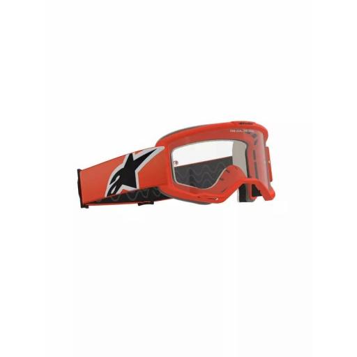 Alpinestars Vision 5 Wordmark naranja lente transparente [1]