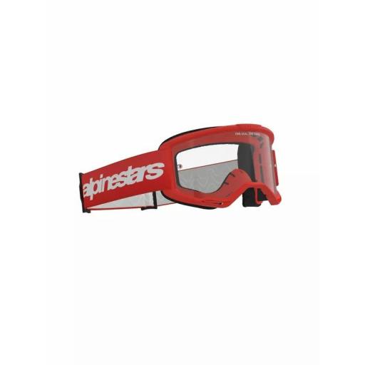 Gafas Alpinestars Vision 3 Wordmark color rojo cristal transparente [1]