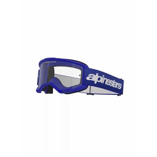 Gafas Alpinestars Vision 3 Wordmark color azul cristal transparente