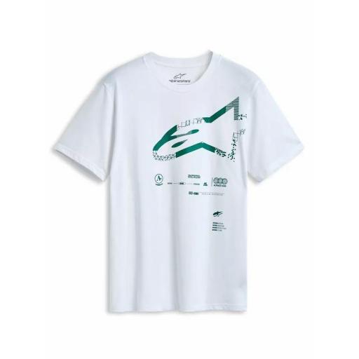 Camiseta Alpinestars CSF Geografica Blanca