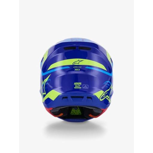 Casco Alpinestars Supertech M7 Deed azul y amarillo [1]