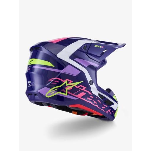 Casco Alpinestars Supertech M7 Deed púrpura y rosa [3]