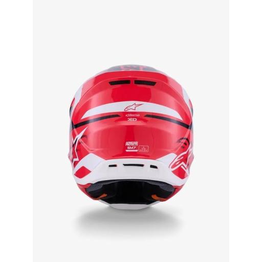 Casco Alpinestars Supertech M7 Deed Rojo, blanco y negro [2]