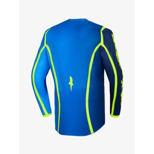 Camiseta Alpinestar Fluid Apex azul y amarillo [1]
