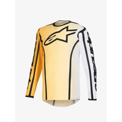 Camiseta Alpinestar Fluid Apex amarillo y negro