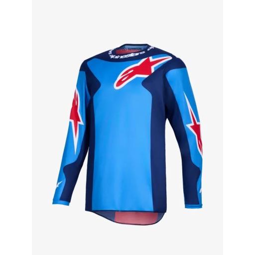 Camiseta Alpinestar Fluid Grid Azul y rojo