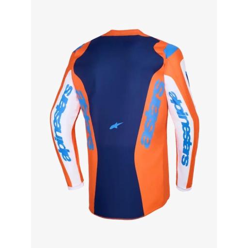 Camiseta Alpinestar Fluid Grid naranja y azul [1]