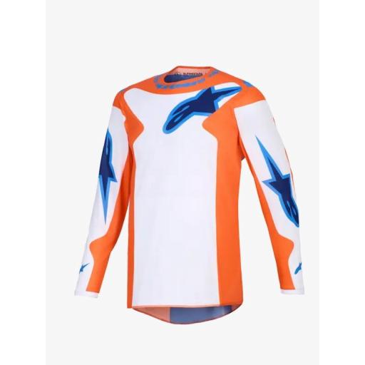 Camiseta Alpinestar Fluid Grid naranja y azul