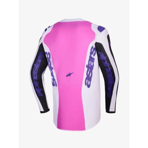 Camiseta Alpinestar Fluid Grid negro y púrpura [1]