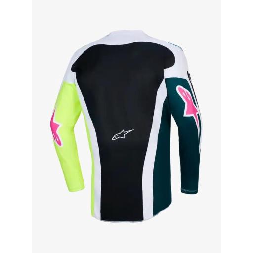 Camiseta Alpinestar Racer Air Portl Verde, blanco y negro [1]