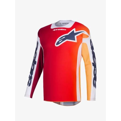 Camiseta Alpinestar Racer Air Portl rojo y gris