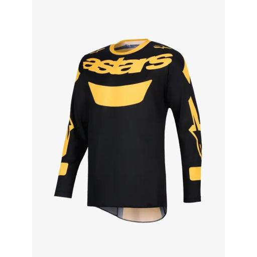 Camiseta Alpinestar Racer Riway amarillo y negro