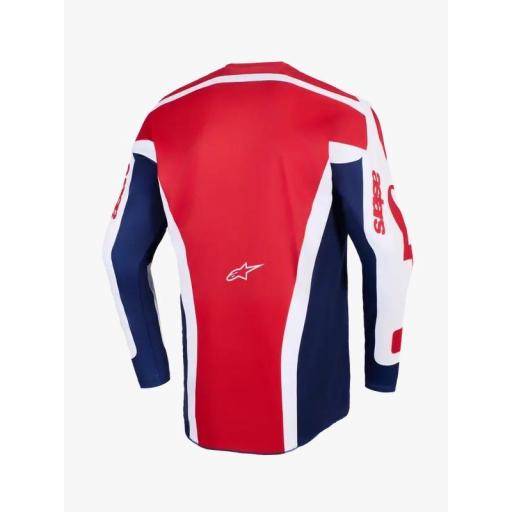 Camiseta Alpinestar Racer Riway blanco, rojo y azul  [1]