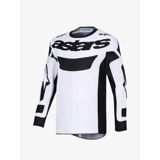 Camiseta Alpinestar Racer Riway blanco y negro 