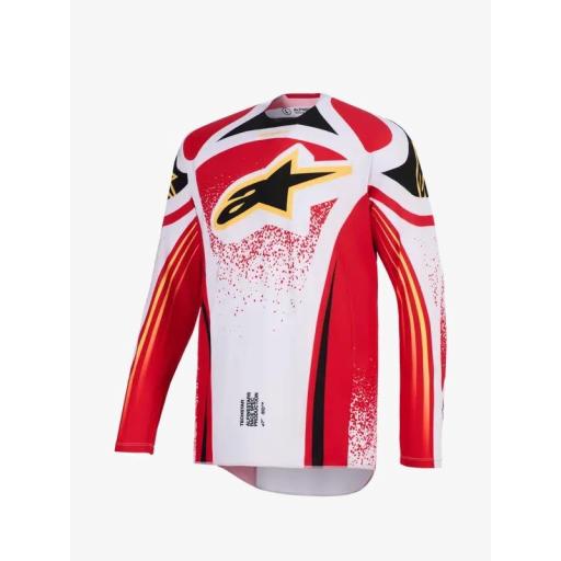 Camiseta Alpinestar Techstar Nomur gris, rojo y negro