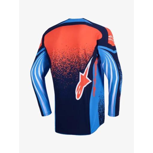 Camiseta Alpinestar Techstar Nomur azul marino, naranja y azul [1]