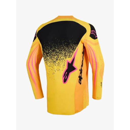 Camiseta Alpinestar Techstar Nomur naranja, amarillo y rosa [1]
