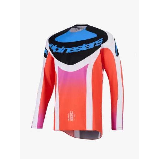 Camiseta Alpinestar Techstar Knif gris, naranja y negro