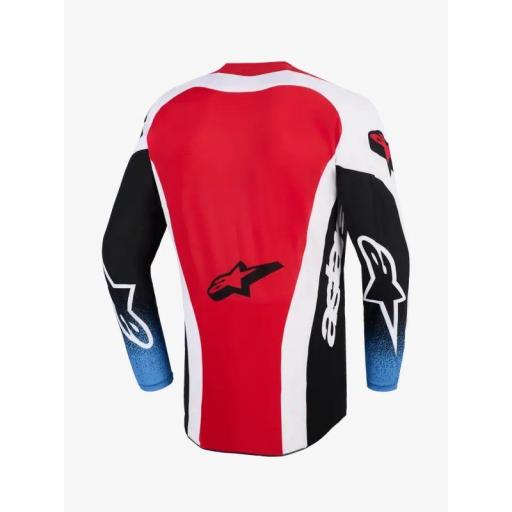 Camiseta Alpinestar Techstar Knif negro, blanco y rojo [1]