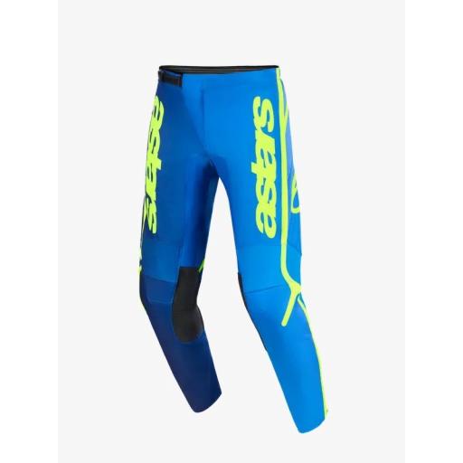 Pantalones Apinestars Fluid Apex azul y amarillo