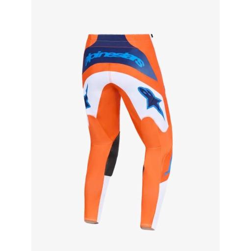 Pantalones Apinestars Fluid Grid naranja y azul  [1]
