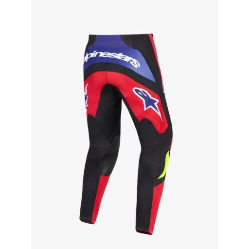 Pantalones Apinestars Fluid Grid rojo, negro y púrpura [1]