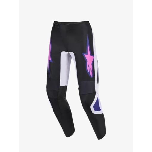 Pantalones Apinestars Fluid Grid negro, gris y púrpura