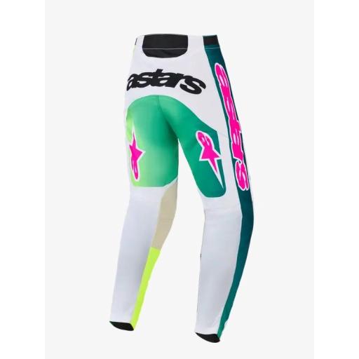Pantalones Apinestars Racer Air Portl verde, blanco y negro [1]