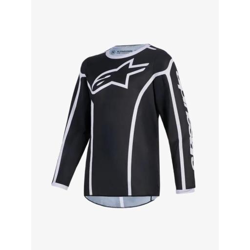 Camiseta infantil ALPINESTARS Fluid Apex negra y gris