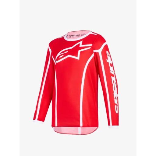 Camiseta infantil ALPINESTARS Fluid Apex roja y blanca