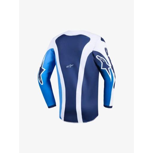 Camiseta infantil ALPINESTARS Fluid Portl azul y blanco  [1]