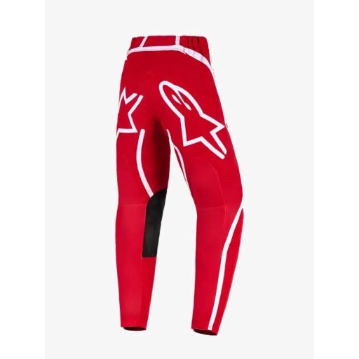 Pantalones infantiles Alpinestars Fluid Apex rojo y blanco [1]