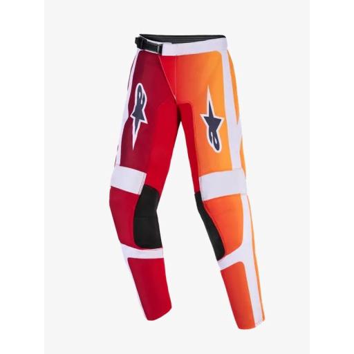 Pantalones infantiles Alpinestars Fluid Portl rojo y gris