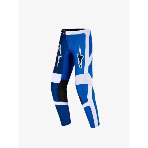 Pantalones infantiles Alpinestars Fluid Portl azul y blanco