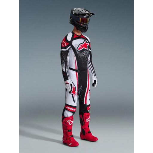 Pantalones Techstar Nomur negro, blanco y rojo [2]