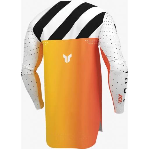 Camiseta Thor Sportmode League SYNTH blanco y naranja 2026 [3]