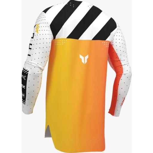 Camiseta Thor Sportmode League SYNTH blanco y naranja 2026 [2]