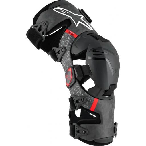 Rodilleras Ortopédicas Alpinestars Supertech RK-10 Plasma Carbono  