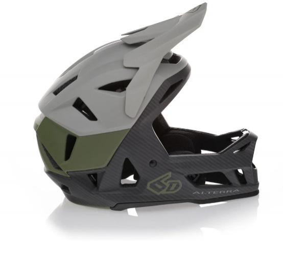 Casco 6d Alterra Enduro negro militar