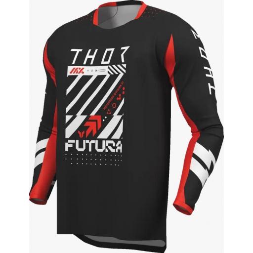 Camiseta infantil Thor Launchmode Futura Negro y rojo [0]