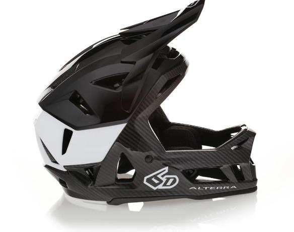 Casco 6d Alterra Enduro negro brillante
