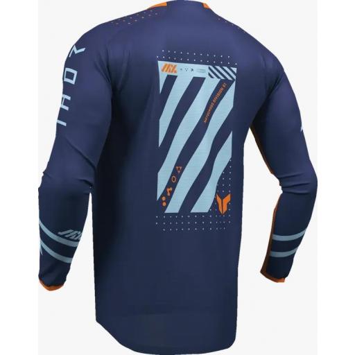 Camiseta infantil Thor Launchmode Futura azul y naranja [3]
