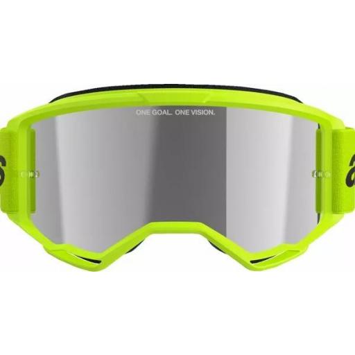 Gafas Alpinestars Vision 3 Wordmark color amarillo fluor cristal plata espejo [2]