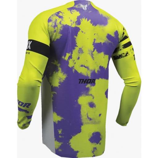 Camiseta infantil Thor Launchmode Bleach morado y amarillo fluor [3]