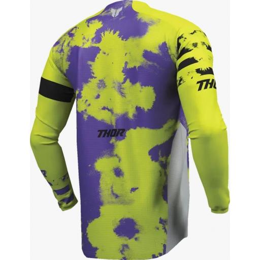 Camiseta infantil Thor Launchmode Bleach morado y amarillo fluor [2]