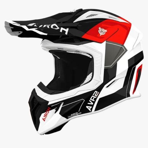 Airoh AVIATOR ACE 2 SHIELD rojo y negro brillante 