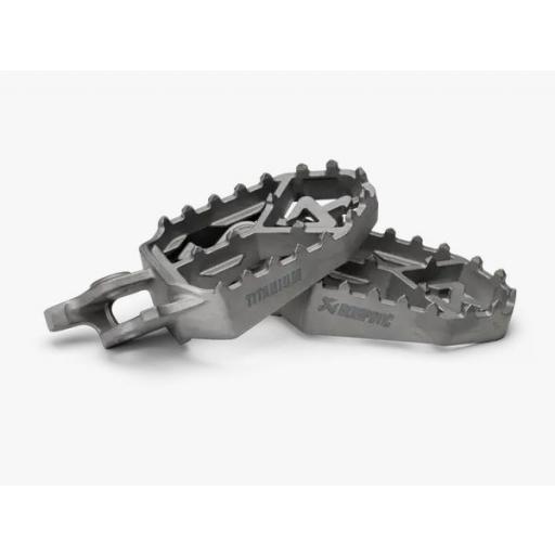 Estriberas de titanio Akrapovic para HONDA AFRICA TWIN 2018 - ... [0]