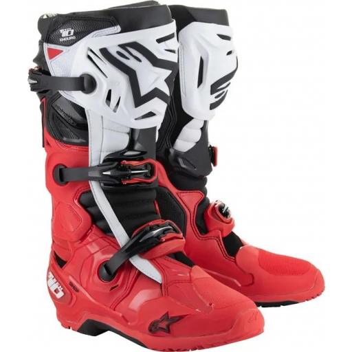 Alpinestars Tech 10 Enduro rojas, negras y blancas [0]