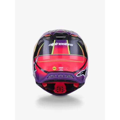 Casco Alpinestars Supertech M10 Era Rosa violeta y amarillo [3]