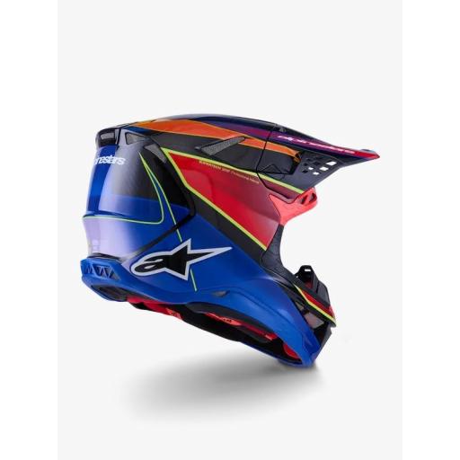 Casco Alpinestars Supertech M10 Era Azul rojo y amarillo [2]